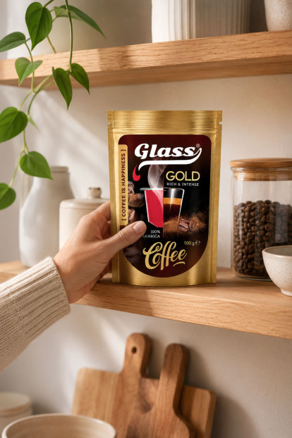 Glass Coffee Gold 100 gr.