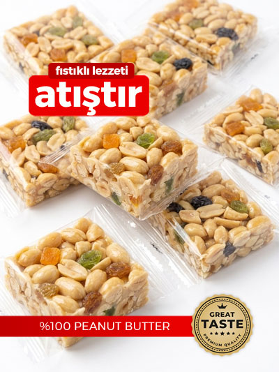Fıstıklı Meyveli Krokan Bar 400 gr.